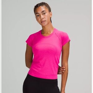Lululemon Hot Pink Swiftly Tech Short Sleeve Shirt